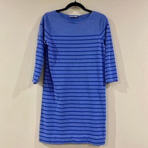 Vineyard Vines Blue Stripe Shirt Dress 100% Cotton size XS